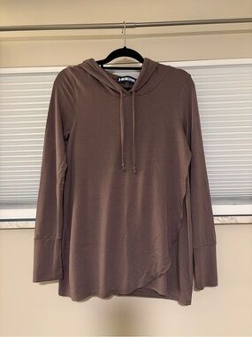 Ink Love and Peace Mauve-Brown Breastfeeding Hoodie